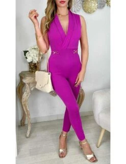 Combinaison Fuchsia & Chaines Dorées