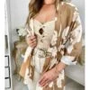 Gilet Fluide Style Kimono Beige & Caramel 1 Gilet Fluide Style Kimono Beige & Caramel -Elegance Douce Boutique gilet fluide style kimono beige caramel