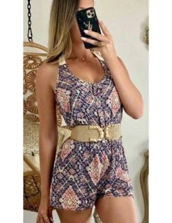 Ma Combi-short Rose Ethnique "dos Crochet" 7 Ma Combi-short Rose Ethnique "dos Crochet" -Elegance Douce Boutique ma combi short rose ethnique dos crochet 2