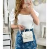 Ma Jolie Jupe En Jeans Bleue " Buttons & Flowers" -Elegance Douce Boutique ma jolie jupe en jeans bleue buttons flowers