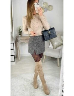 Ma Jolie Jupe Short "pied De Poule" 9 Ma Jolie Jupe Short "pied De Poule" -Elegance Douce Boutique ma jolie jupe short pied de poule 2