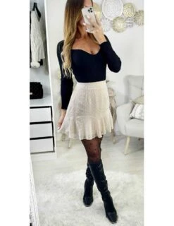 Ma Jolie Jupe Volants Beige & Plumetis 7 Ma Jolie Jupe Volants Beige & Plumetis -Elegance Douce Boutique ma jolie jupe volants beige plumetis 2