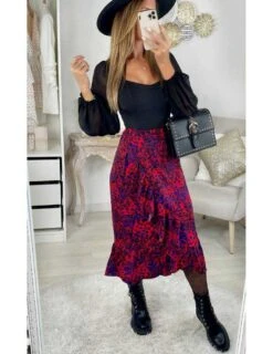 Ma Jupe Longue Effet Portefeuille & Volants "Léo Color" 5 Ma Jupe Longue Effet Portefeuille & Volants "Léo Color" -Elegance Douce Boutique ma jupe longue effet portefeuille volants leo color 1