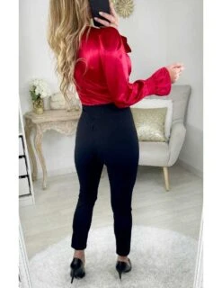 Ma Superbe Combi Pantalon Noire "buste Rouge & Satiné" 5 Ma Superbe Combi Pantalon Noire "buste Rouge & Satiné" -Elegance Douce Boutique ma superbe combi pantalon noire buste rouge satine 1