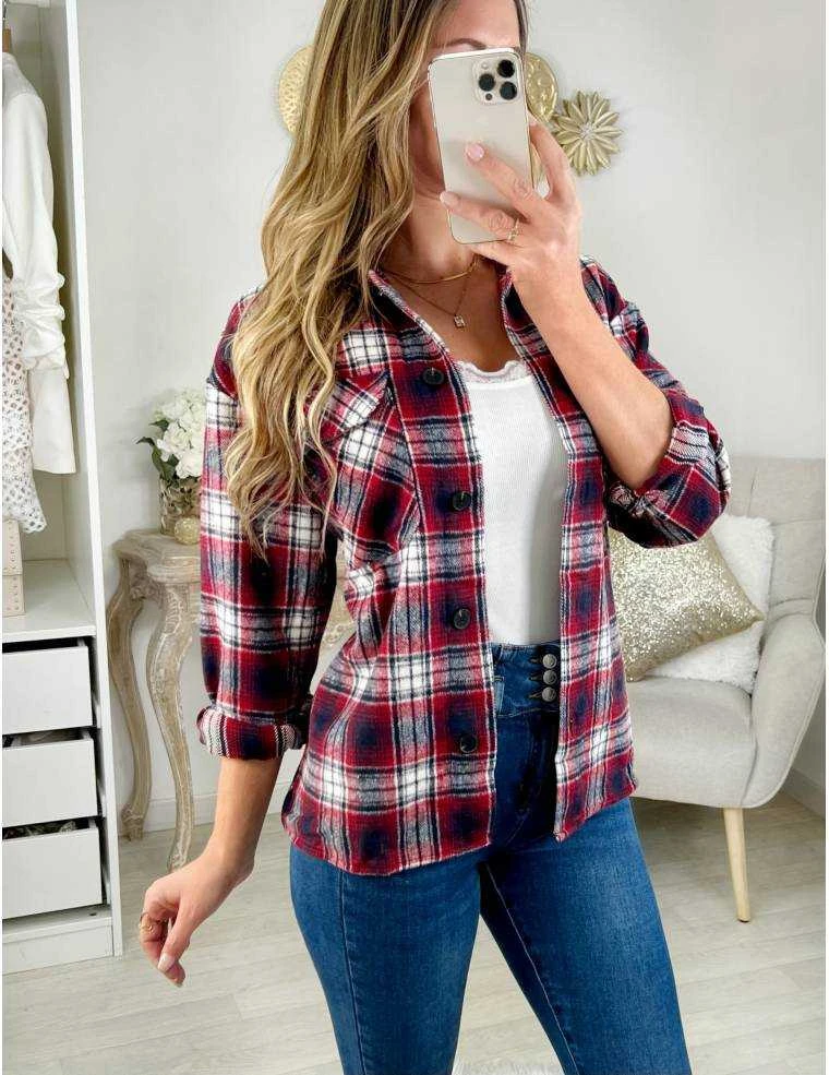 Ma Surchemise à Carreaux Bleu/red 4 Ma Surchemise à Carreaux Bleu/red – Image 2