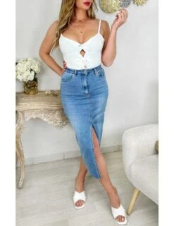 Mon Body Blanc Côtelé " Buste Noué" 7 Mon Body Blanc Côtelé " Buste Noué" -Elegance Douce Boutique mon body blanc cotele buste noue 2