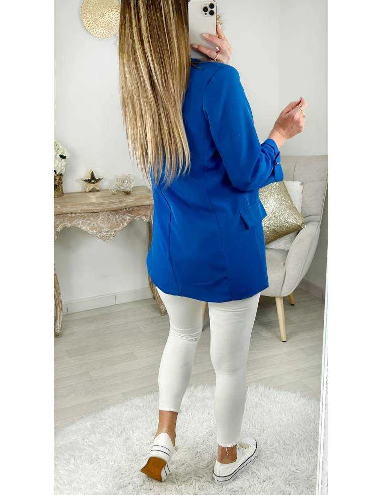Mon Joli Blazer Bleu Roi " Boutons Dorés" 6 Mon Joli Blazer Bleu Roi " Boutons Dorés" – Image 4