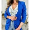 Mon Joli Blazer Bleu Roi "so Chic" -Elegance Douce Boutique mon joli blazer bleu roi so chic