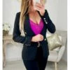 Mon Joli Blazer Noir" Boutons Dorés" -Elegance Douce Boutique mon joli blazer noir boutons dores