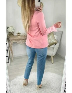 Mon Joli Blazer Rose Pale " Plums" -Elegance Douce Boutique mon joli blazer rose pale plums 3