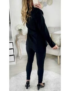 Mon Joli Blazer "White & Black Style Crepe " 9 Mon Joli Blazer "White & Black Style Crepe " -Elegance Douce Boutique mon joli blazer white black style crepe 1 3