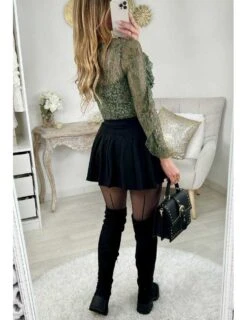 Mon Joli Body Kaki "fine Dentelle" -Elegance Douce Boutique mon joli body kaki fine dentelle 2