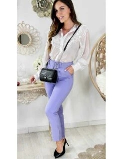 Mon Joli Chemisier Blanc Voilage "dentelle Et Plumetis"