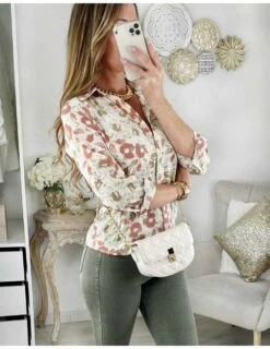 Mon Joli Chemisier Fluide "sweet Print" -Elegance Douce Boutique mon joli chemisier fluide sweet print 4