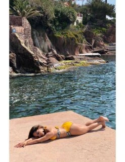 Mon Maillot Jaune Push Up "LOVE" -Elegance Douce Boutique mon maillot jaune push up love 2