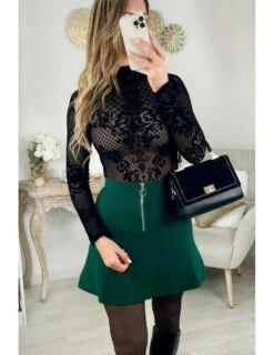 Mon Petit Body Noir " Black Baroque"