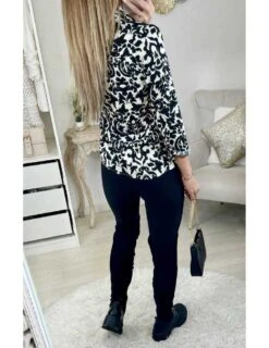 Mon Petit Chemisier "black & White Print" -Elegance Douce Boutique mon petit chemisier black white print 1