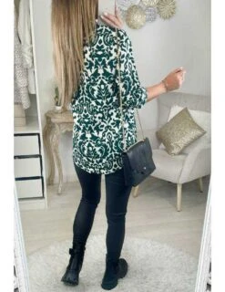 Mon Petit Chemisier " Green Baroque" -Elegance Douce Boutique mon petit chemisier green baroque 3