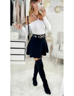 Mon Pull Blanc Cassé En Maille Côtelée "joli Col" -Elegance Douce Boutique mon pull blanc casse en maille cotelee joli col 2