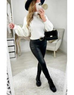 Mon Pull Col Cheminée Tout Doux Blanc