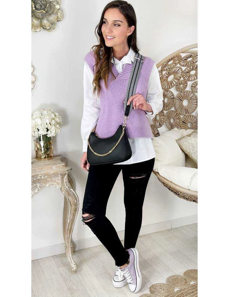 Mon Pull Sans Manches Lila Col V Tout Doux 3 Mon Pull Sans Manches Lila Col V Tout Doux