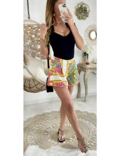 Mon Short Fluide Style Patineuse "colors Couture"