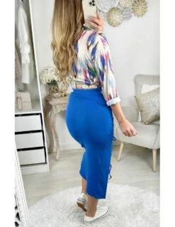 Petite Blouse Imprimée "Paint Colors" & Bas Noué -Elegance Douce Boutique petite blouse imprimee paint colors bas noue 3